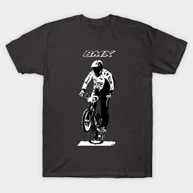 bmx race T-Shirt by rickylabellevie